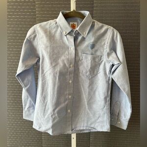 A+ Girls Long Sleeve School Uniform Oxford Shirt